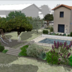 Projet d'aménagement et de végétalisation d'un jardin conçu en 2025